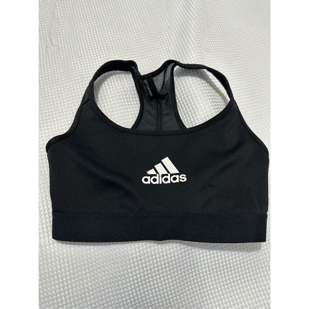 Adidas black kids sports bra  size XS ￼.   A408